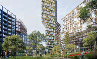 Stefano Boeri Architetti da forma a un oasis urbano en Bratislava