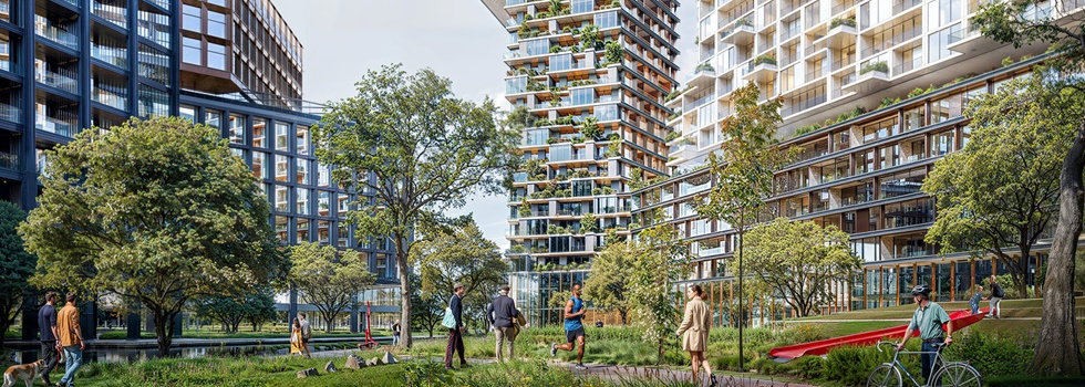 Stefano Boeri Architetti da forma a un oasis urbano en Bratislava